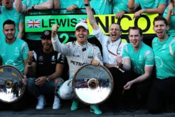 For two years at Mercedes, Lewis Hamilton has had it almost entirely his own way as he swept to back-to-back drivers' titles. But Nico Rosberg has now won four grands prix in row, suggesting the Englishman may have a fight on his hands in 2016. Mercedes s