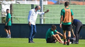 Siverio y Andrade acaban tocados el entrenamiento