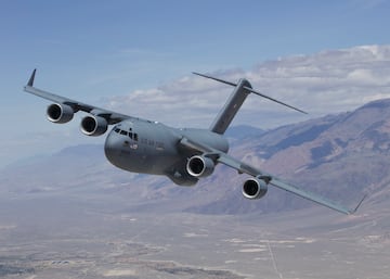 Boeing C-17 Globemaster III, donde se integra la 'Bala de Plata'