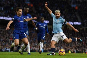 Kun Agüero shoots