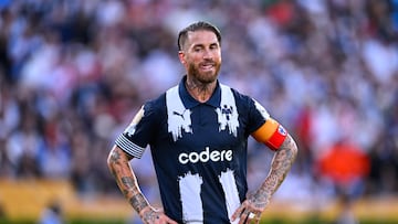 Sergio Ramos of Monterrey during the FIFA Club World Cup 2025 Group - E match between CA River Plate and CF Monterrey at Rose Bowl Stadium on June 21, 2025 in Pasadena, California, United States.