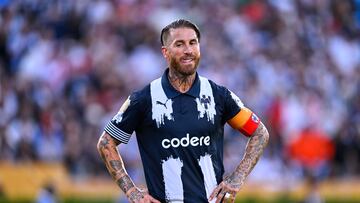 Sergio Ramos of Monterrey during the FIFA Club World Cup 2025 Group - E match between CA River Plate and CF Monterrey at Rose Bowl Stadium on June 21, 2025 in Pasadena, California, United States.