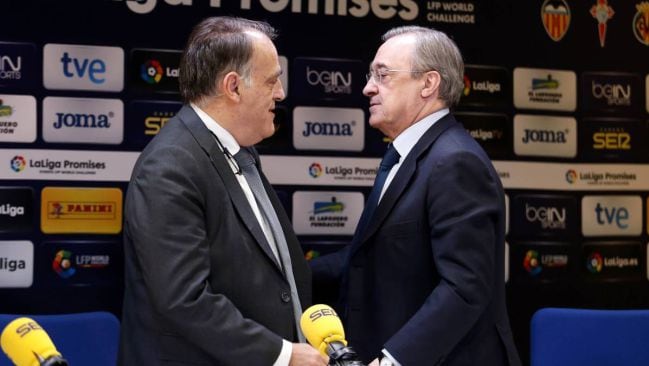 Tebas, a Florentino: “Lo que cuentas es todo al revés; sobre ‘lobistas’, tú eres el Papa”