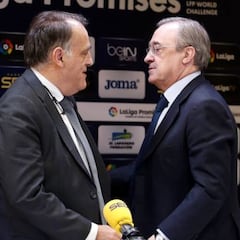 Tebas, a Florentino: “Lo que cuentas es todo al revés; sobre ‘lobistas’, tú eres el papa”