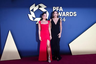 Jules Breach, locutora deportiva británica de TNT Sports y Channel 4 y Alex Scott, exfutbolista inglesa.