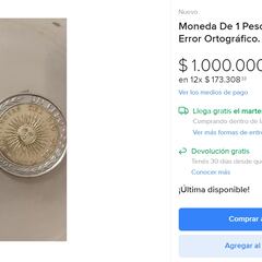 Así es la moneda de $1 peso por la que pagan hasta un millón: cómo saber si tengo alguna