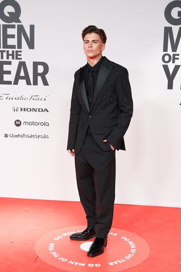 El tiktoker Víctor Pérez en la gala de los premios GQ Hombres del Año 2023.