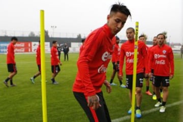 Pinilla, Pulgar, Roco y Fernández ya entrenan con la Roja