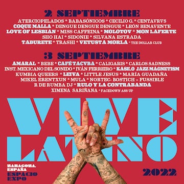 El cartel del Vive Latino.