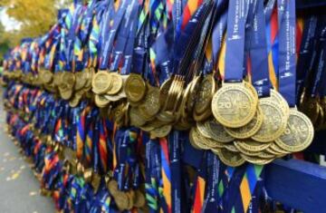 Las medallas del Maratón.