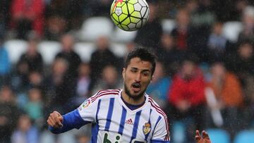 Jorge Casado, en un partido con la Ponferradina.