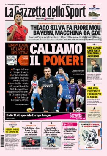 Portadas de la prensa deportiva