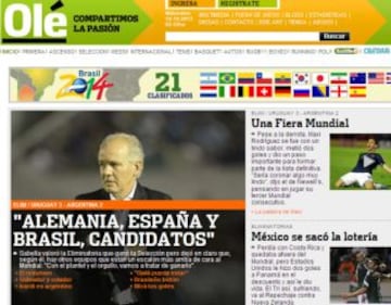 Portadas de la prensa extranjera