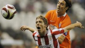 <b>UNA NOCHE ESPECIAL. </b> Muniaín en un momento del partido