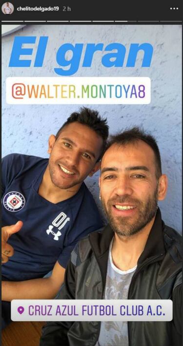 ‘Chelito’ Delgado visitó a jugadores de Cruz Azul