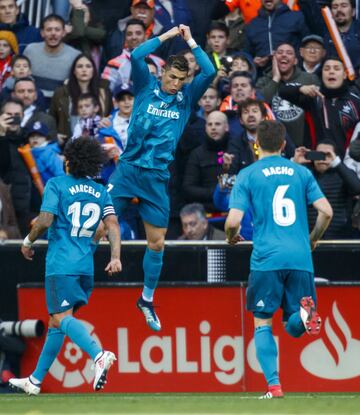 Cristiano Ronaldo celebra el 0-2.