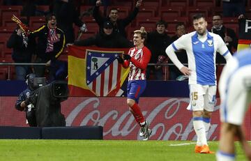 1-0. Griezmann  celebró el primer gol.