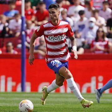 Sergio Barcia durante el partido contra el Celta.