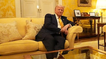 U.S. President-elect Donald Trump attends a meeting with Britain's Prince William (not pictured) at the residence of the British ambassador to France, on the day of the reopening ceremonies of the Notre-Dame de Paris Cathedral following the 2019 fire, in Paris, France, December 7, 2024. Aaron Chown/Pool via REUTERS