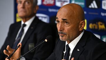 Florence (Italy), 02/09/2023.- Italy's national soccer team head coach Luciano Spalletti attends a press conference in Coverciano in Florence, Italy, 02 September 2023. (Italia, Florencia) EFE/EPA/CLAUDIO GIOVANNINI
