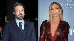 Collage de Ben Affleck y Jennifer Lopez con im&aacute;genes de Getty Images.