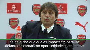 Conte: "Morata no está teniendo suerte, pero el gol llegará"