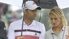 Sergio Garcia con su novia Katharina Boehm