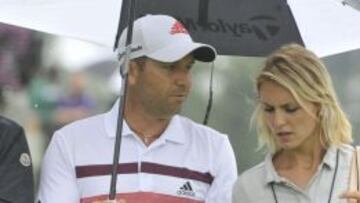 Sergio Garcia con su novia Katharina Boehm