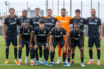 Alineación del Leganés ante el Niza. 