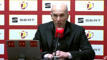 Zidane: "No es una vergüenza, es un momento difícil; había que hacer otra cosa y no lo hicimos"