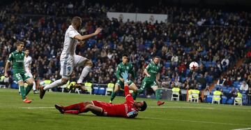 Benzema empató el partido. 1-1.