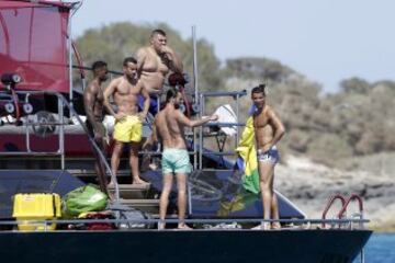 Portugal's Cristiano Ronaldo on holiday in Ibiza before Euro 2016