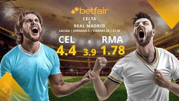 Celta de Vigo vs. Real Madrid: horario, TV, estadísticas, clasificación y pronósticos