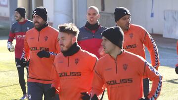 Entrenamiento del Albacete.