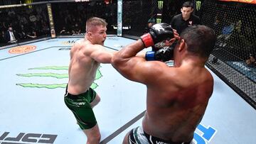 Marvin Vettori golpea a Paulo Costa en el UFC Las Vegas 41.