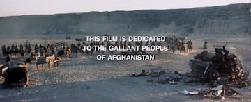 sylvester stallone rambo 3 dedicatoria afganistan muyahidines