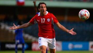 20.- El 'Chapa' ha jugado 10 partidos y registra un gol bajo la dirección técnica de Jorge Sampaoli en La Roja.