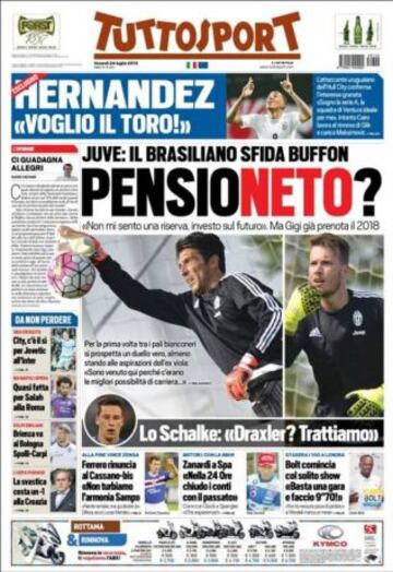 Portadas de la prensa deportiva