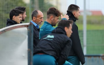 Sebastián Ceria vivió 'in situ' el entrenamiento del primer equipo del Racing.