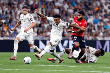 El defensa del Real Madrid juega su primer partido en casa 283 diás después de su lesión, precisamente ante Osasuna.