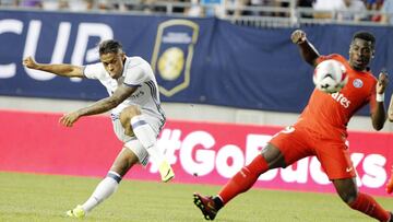 Pura potencia. Mariano destacó en la gira por Estados Unidos pero el Madrid quiere que salga cedido para gozar de minutos en la élite.