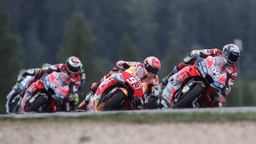 Carrera MotoGP en el GP de la República Checa 2018.