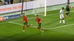El gol en el nuevo hito histórico de Cristiano con su selección