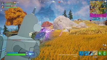 fortnite futurama arma mitica arma laser brillante y metalica de bender