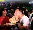 Así inauguró Pablo Calandria el sandwich en su honor