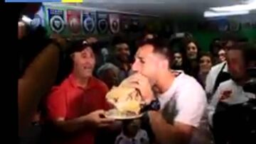 Así inauguró Pablo Calandria el sandwich en su honor