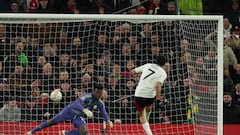 Raúl Jiménez y el silencio sepulcral que provocó en Old Trafford