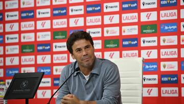 01/11/25 RUEDA DE PRENSA DE RUBI ENTRENADOR DEL ALMERIA DESPUES DEL PARTIDO DE SEGUNDA DIVISION CONTRA EL EIBAR