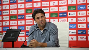 01/11/25 RUEDA DE PRENSA DE RUBI ENTRENADOR DEL ALMERIA DESPUES DEL PARTIDO DE SEGUNDA DIVISION CONTRA EL EIBAR