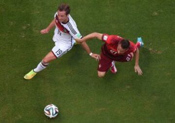 Mario Goetze y Joao Pereira.